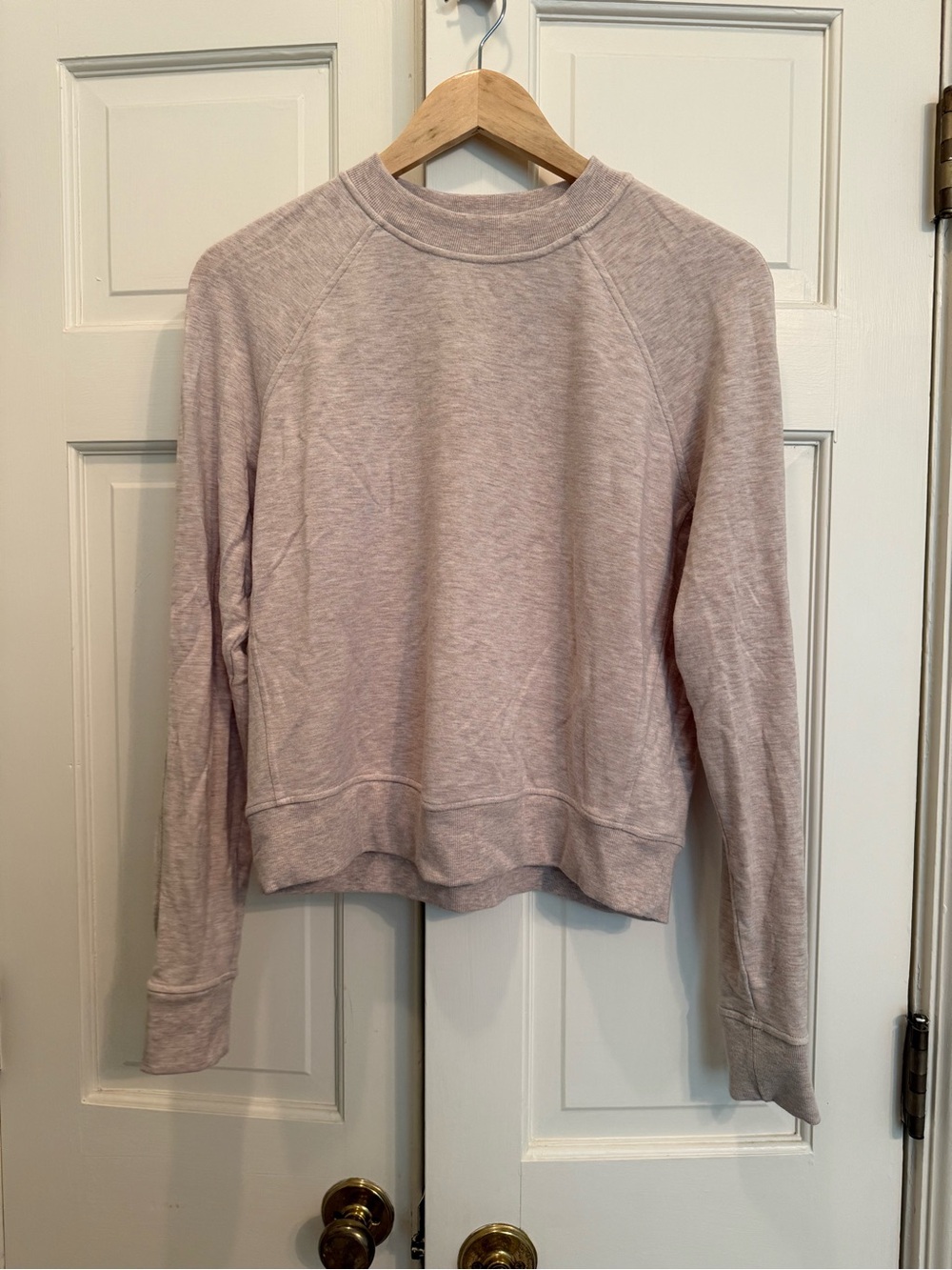 Lululemon Heathered Tan Taupe Crewneck Pullover Sweatshirt